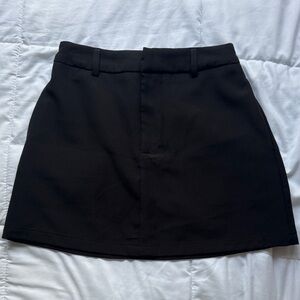 Classic Black Mini Skirt with Beltloops